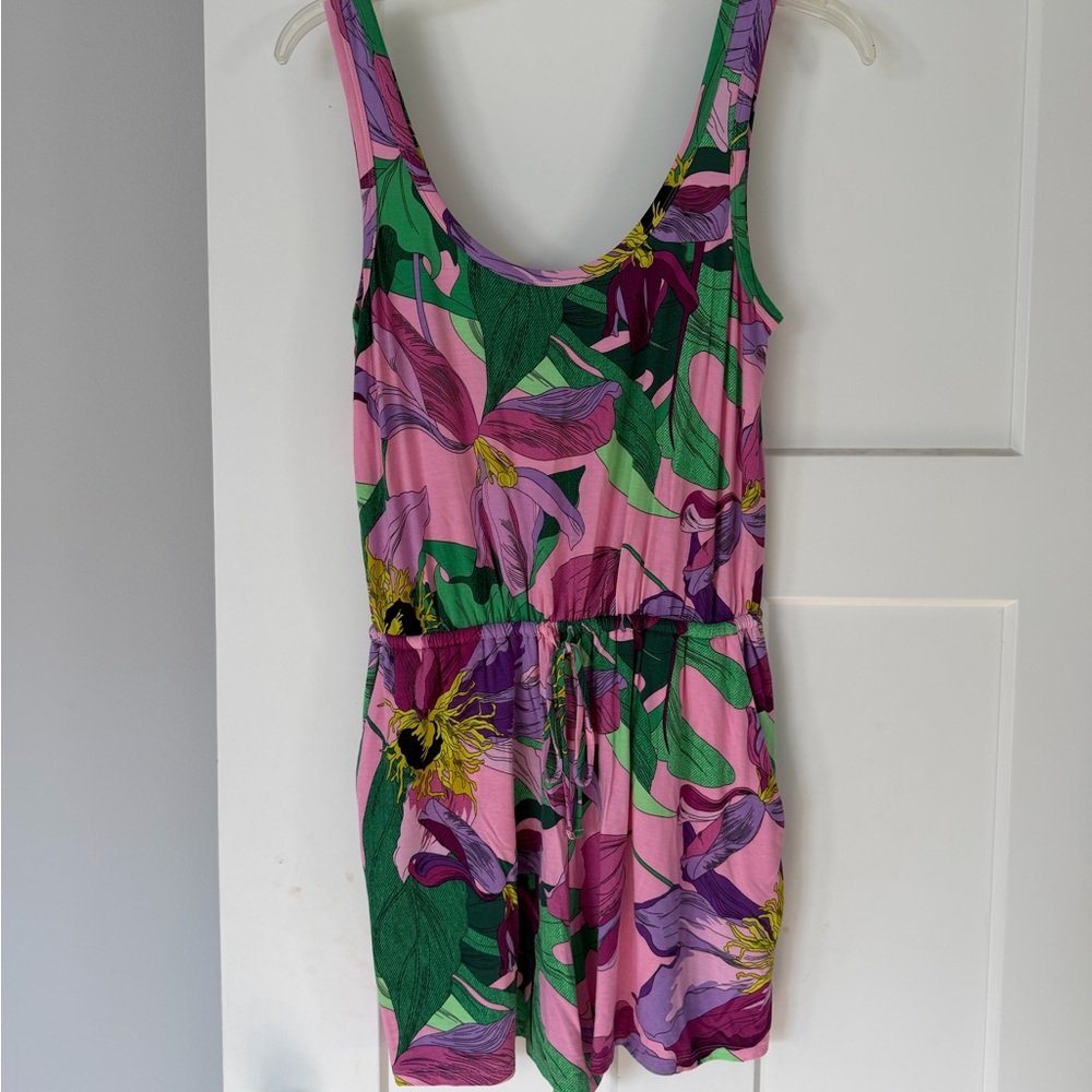 Express Pink and Purple Floral Kids Romper